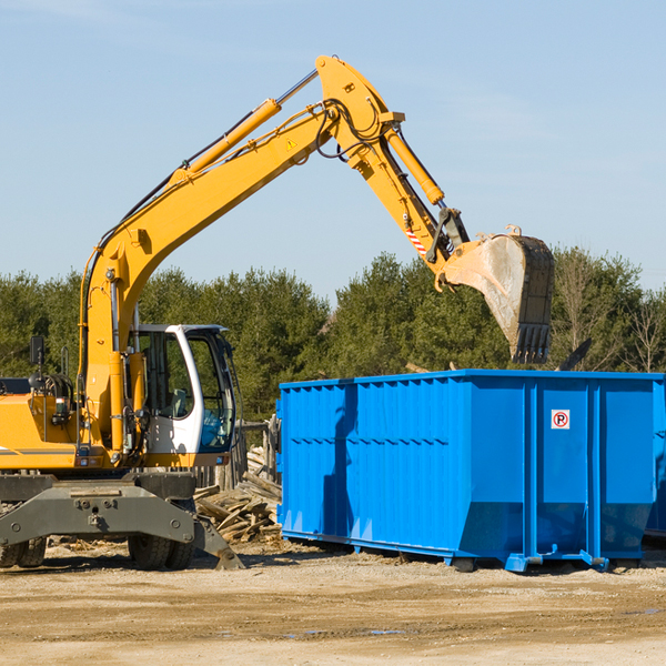 are there any restrictions on where a residential dumpster can be placed in North Edwards